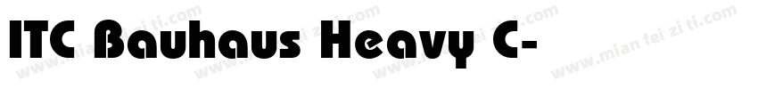 ITC Bauhaus Heavy C字体转换